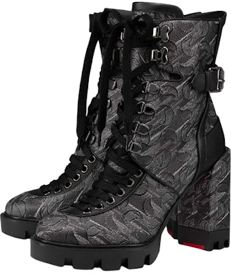 (Women) Christian Louboutin CL By Catherine x Palladium Leather Fashion Strap Ankle Boots 'Black' 3221087M918 Lookbook (Women) Christian Louboutin CL By Catherine x Palladium Leather Fashion Strap Ankle Boots 'Black' 3221087M918