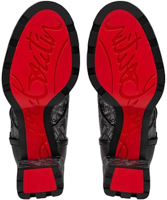 (Women) Christian Louboutin CL By Catherine x Palladium Leather Fashion Strap Ankle Boots 'Black' 3221087M918 Purchase (Women) Christian Louboutin CL By Catherine x Palladium Leather Fashion Strap Ankle Boots 'Black' 3221087M918