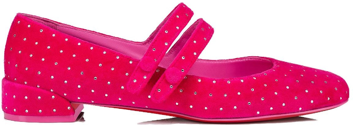 (W) Christian Louboutin CL x Prada Velour Kasut Slip-On Hujung Bulat 'Pink' 12405375766 Order (W) Christian Louboutin CL x Prada Velour Kasut Slip-On Hujung Bulat 'Pink' 12405375766