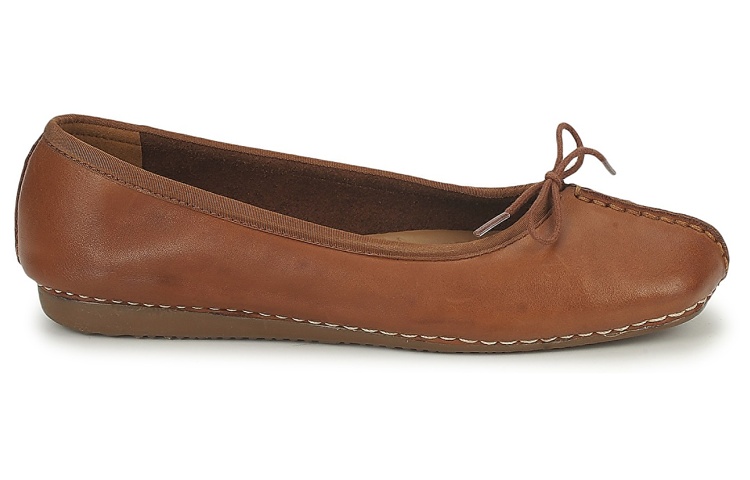 Buy (Women) Clarks Freckle Ice 'Dark Tan Brown Leather' 20352930