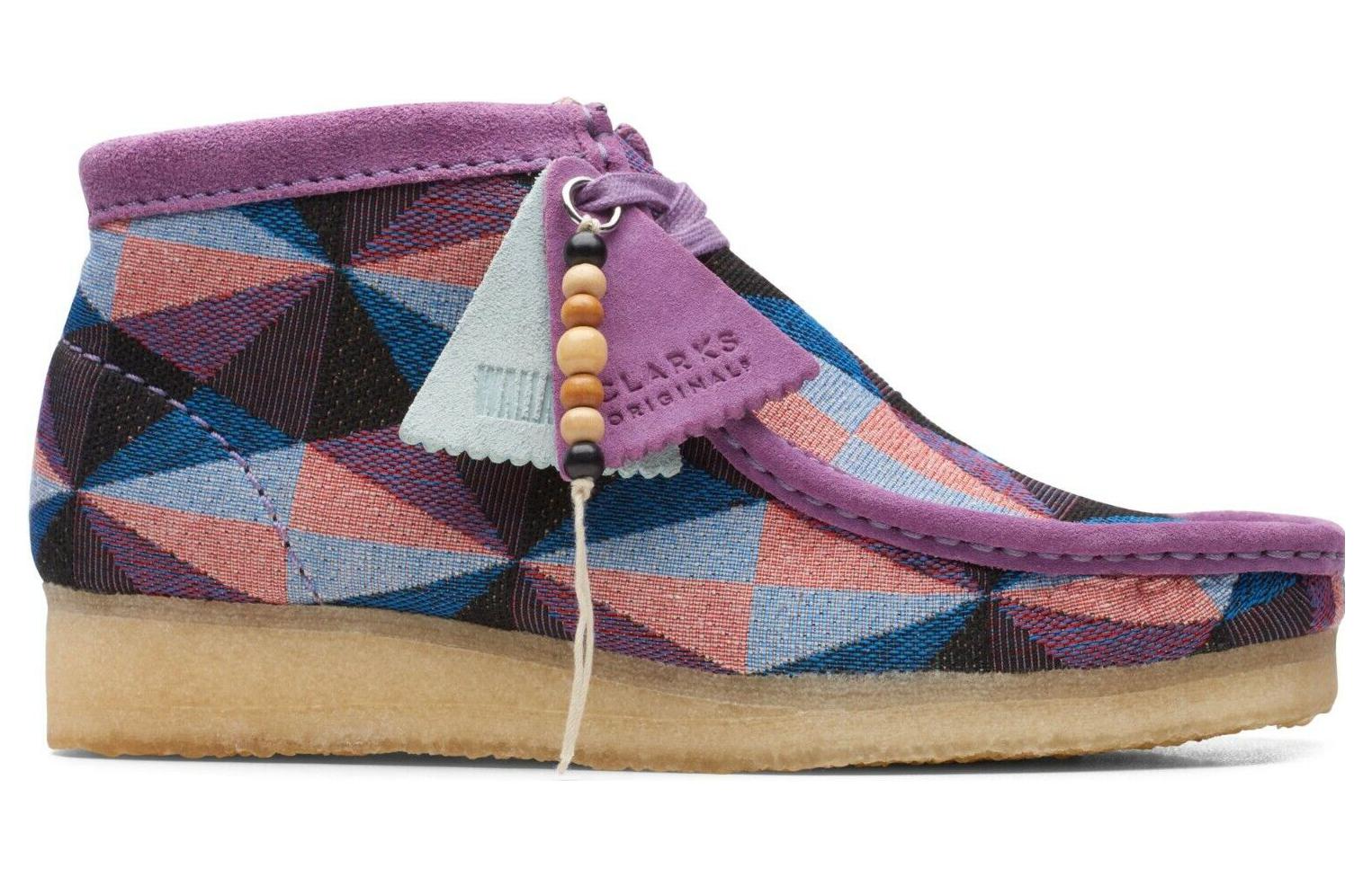 Order (W) Clarks Originals Wallabee Boot Paars Combi 26164608