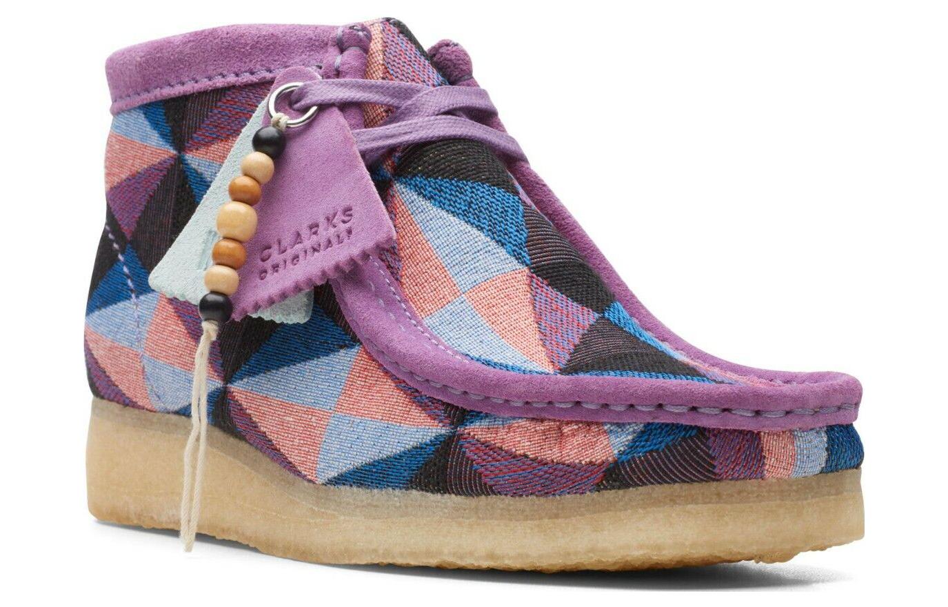Lookbook (W) Clarks Originals Wallabee Boot Paars Combi 26164608