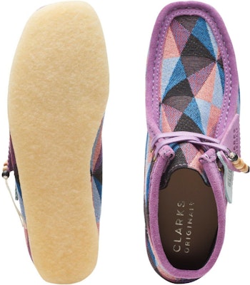 (W) Clarks Originals Wallabee Boot Ungu Kombinasi 26164608 Purchase (W) Clarks Originals Wallabee Boot Ungu Kombinasi 26164608
