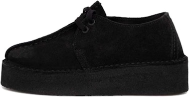 (Women) Clarks Trek Wedge 'Black Suede' 26174019 (Women) Clarks Trek Wedge 'Black Suede' 26174019