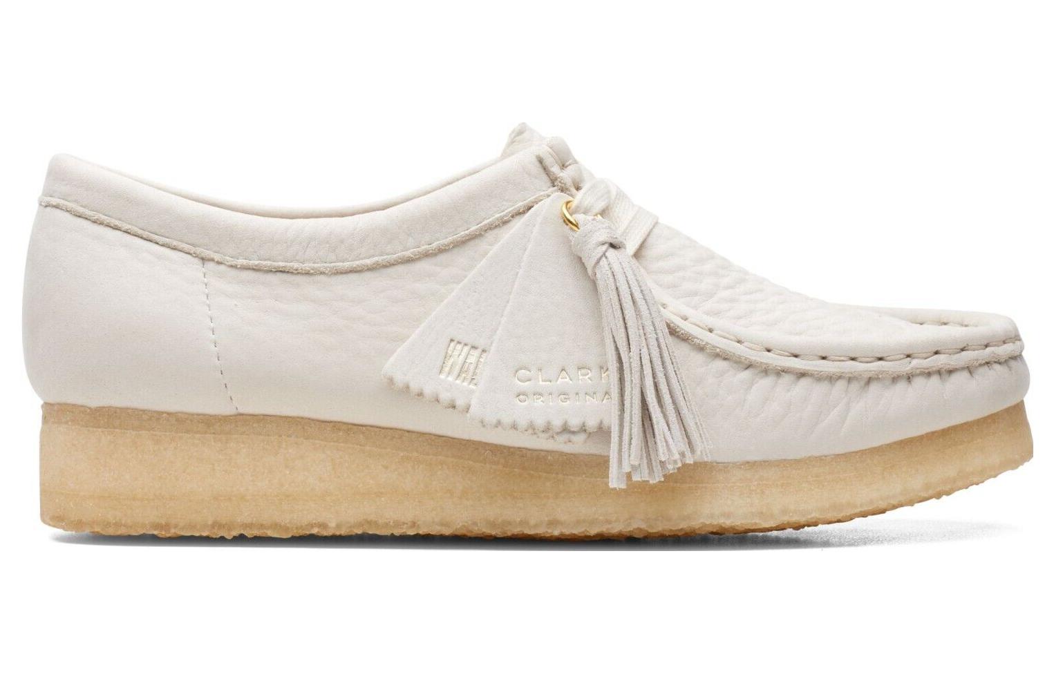 Order (W) Clarks Wallabee '白色磨砂牛皮' 261-65560