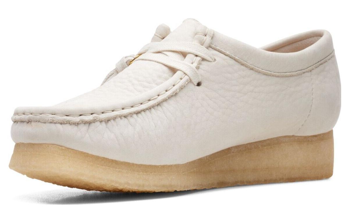 Lookbook (W) Clarks Wallabee '白色磨砂牛皮' 261-65560