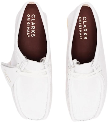 (Women) Clarks Wallabee Boots 'White Leather' 26156624 Shop (Women) Clarks Wallabee Boots 'White Leather' 26156624