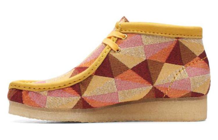 (Women) Clarks Wallabee Boots 'Yellow Combination' 26166092