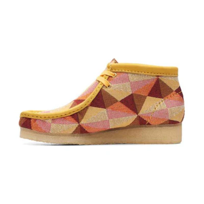 (W) Clarks Wallabee Boots 'Yellow Combination'