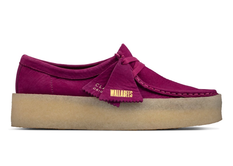 (Women) Clarks Wallabee Cup Berry Nubuck