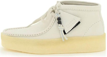 (Women) Clarks Wallabee Cup Boots 'White Nubuck' 26168988 (Women) Clarks Wallabee Cup Boots 'White Nubuck' 26168988