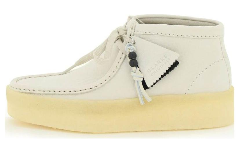 (Women) Clarks Wallabee Cup Boots 'White Nubuck' 26168988