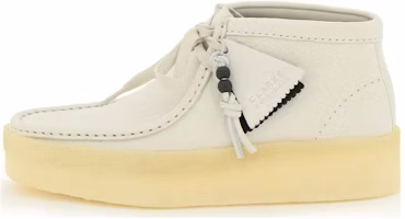 (Women) Clarks Wallabee Cup Boots 'White Nubuck' 26168988 (Women) Clarks Wallabee Cup Boots 'White Nubuck' 26168988