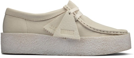 (Women) Clarks Wallabee Cup White Nubuck (Women) Clarks Wallabee Cup White Nubuck