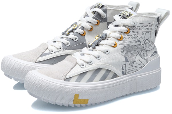 (Women) Li-Ning Classic Canvas Hi x Disney 'White Grey' AGCR180-3 Lookbook (Women) Li-Ning Classic Canvas Hi x Disney 'White Grey' AGCR180-3