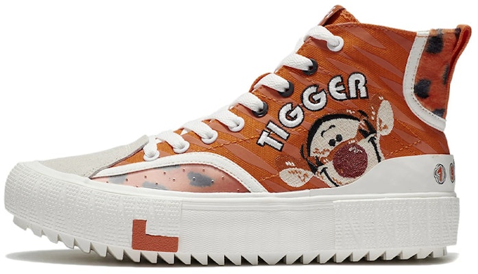 (Women) Li-Ning Classic Canvas Hi x Disney Tigger 'Red White' AGCS334-2 Buy (Women) Li-Ning Classic Canvas Hi x Disney Tigger 'Red White' AGCS334-2