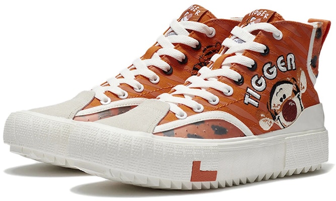 (Women) Li-Ning Classic Canvas Hi x Disney Tigger 'Red White' AGCS334-2 Lookbook (Women) Li-Ning Classic Canvas Hi x Disney Tigger 'Red White' AGCS334-2