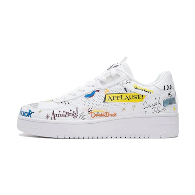 (W) Li-Ning Classic Skateboarding Disney 'White Yellow'