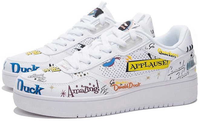 (Women) Li-Ning Classic Skateboarding x Disney 'White Yellow' AGCS146-4 Lookbook (Women) Li-Ning Classic Skateboarding x Disney 'White Yellow' AGCS146-4