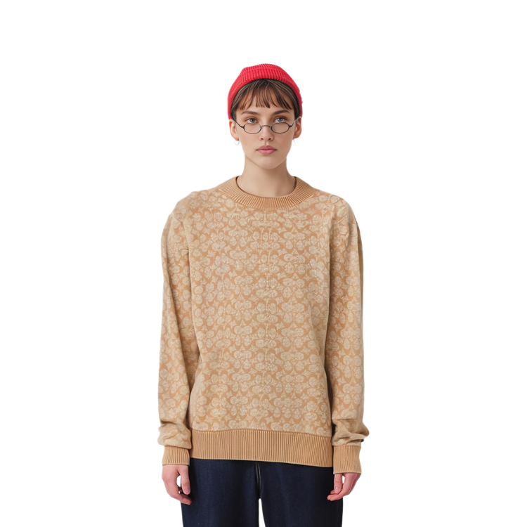 Lookbook (W) COACH 满版印花圆领套头衫卫衣. CA308-CAM