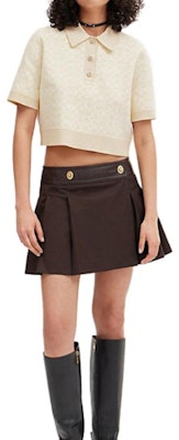 (W) COACH Kemeja Polo Olahraga Lengan Pendek Warna Beige. CK040-CU3 Lookbook (W) COACH Kemeja Polo Olahraga Lengan Pendek Warna Beige. CK040-CU3