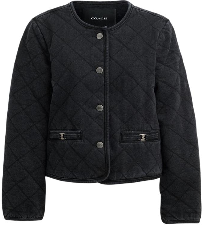 women-coach-black-casual-short-jacket-with-seam-detailing-long-sleeves-cs-014-blk
