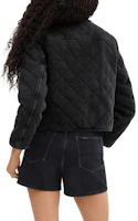 Shop (Women) COACH Black Casual Short Jacket with Seam Detailing Long Sleeves CS014-BLK