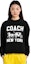 Sizing (Women) COACH Black Cotton Sweatshirt with Carriage Print - Loose Fit. CBD22-BLK