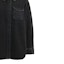 Details for (W) 코치 블랙 데님 긴소매 셔츠 솔리드 로고 디자인. CL269-BLK
