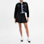 Lookbook (W) COACH Jaket Hitam Floral Lengan Panjang dengan Kancing Satu. CY636-BLK