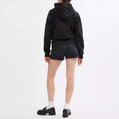 (Women) COACH Black Hoodie with Solid Color and Black Cat Design. CX168-BLK Shop (Women) COACH Black Hoodie with Solid Color and Black Cat Design. CX168-BLK