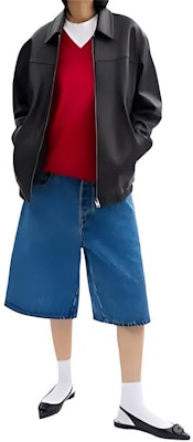 (W) COACH 黑色皮革外套 SS24,配拉鍊與尖領設計。 CQ829-BLK Details for (W) COACH 黑色皮革外套 SS24,配拉鍊與尖領設計。 CQ829-BLK