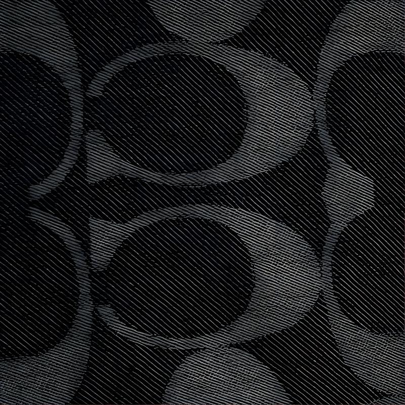 Lookbook (W) COACH Selendang Hangat Logo Hitam dengan Rumbai dan Motif. CB690-BLK