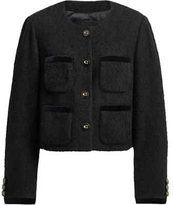 (W) COACH 黑色單扣長袖短版外套 CU429-BLK Buy (W) COACH 黑色單扣長袖短版外套 CU429-BLK