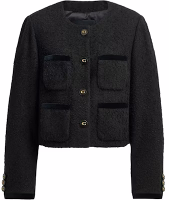 (W) COACH 黑色單扣長袖短版外套 CU429-BLK Order (W) COACH 黑色單扣長袖短版外套 CU429-BLK