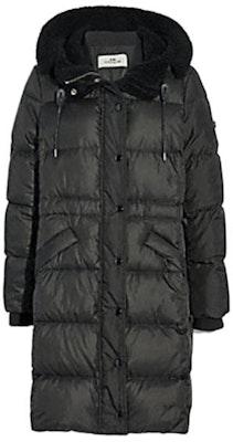 (W) COACH黑色连帽拉链中长款羽绒服长袖外套。 F34128-BLK Order (W) COACH黑色连帽拉链中长款羽绒服长袖外套。 F34128-BLK