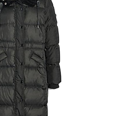 (W) COACH黑色连帽拉链中长款羽绒服长袖外套。 F34128-BLK Details for (W) COACH黑色连帽拉链中长款羽绒服长袖外套。 F34128-BLK