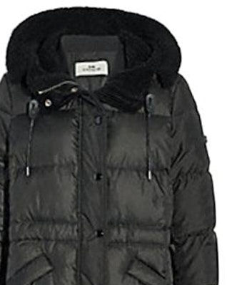 (W) COACH黑色连帽拉链中长款羽绒服长袖外套。 F34128-BLK Sizing (W) COACH黑色连帽拉链中长款羽绒服长袖外套。 F34128-BLK