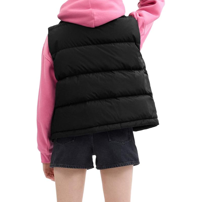 Shop (Women) COACH  Black Sleeveless Loose Fit Vest CV308-BLK