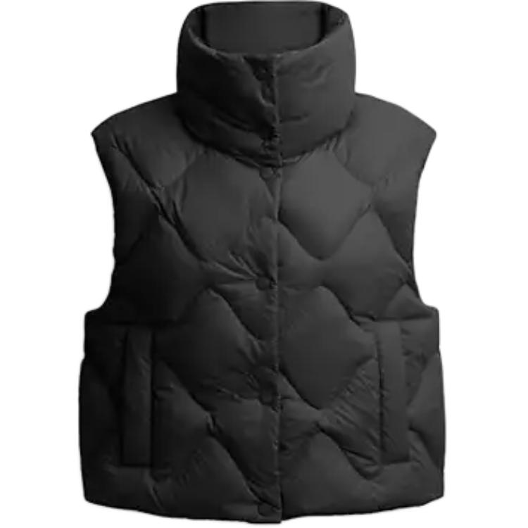(Women) COACH  Black Sleeveless Zip-Up Vest Jacket CV305-BLK