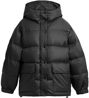 (W) コーチ ブラック 無地 フード付き カジュアル ゆったり 長袖 ダウンジャケット CL699-BLK Buy (W) コーチ ブラック 無地 フード付き カジュアル ゆったり 長袖 ダウンジャケット CL699-BLK