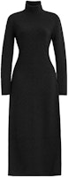 (Women) COACH Black Solid Knit Turtleneck Long Sleeve Dress CN706-BLK (Women) COACH Black Solid Knit Turtleneck Long Sleeve Dress CN706-BLK