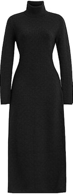 (W) 코치 블랙 솔리드 니트 터틀넥 롱 슬리브 드레스 CN706-BLK Order (W) 코치 블랙 솔리드 니트 터틀넥 롱 슬리브 드레스 CN706-BLK