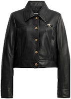 (Women) COACH Black SS23 Short Polyester Single-Breasted Long-Sleeve Jacket. CM397-BLK (Women) COACH Black SS23 Short Polyester Single-Breasted Long-Sleeve Jacket. CM397-BLK