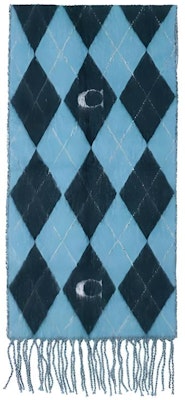 (W) 코치 블루 다이아몬드 프린트 니트 스카프. CE486QWP Buy (W) 코치 블루 다이아몬드 프린트 니트 스카프. CE486QWP