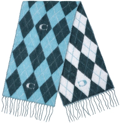 (W) 코치 블루 다이아몬드 프린트 니트 스카프. CE486QWP Lookbook (W) 코치 블루 다이아몬드 프린트 니트 스카프. CE486QWP