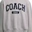 Details for (Women) COACH Boyfriend Style Crewneck Letter Print Sweatshirt Light Grey CAH74-HGR