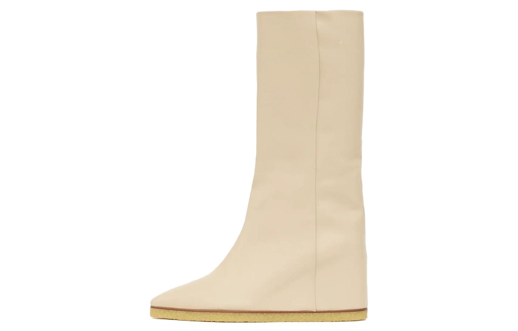 (W) Coach 'Brown Leather Non-Slip Ankle Boot'