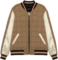 (Women) COACH Brown Logo Print Zip-Up Jacket SS23 Collection. CB618-E7V (Women) COACH Brown Logo Print Zip-Up Jacket SS23 Collection. CB618-E7V