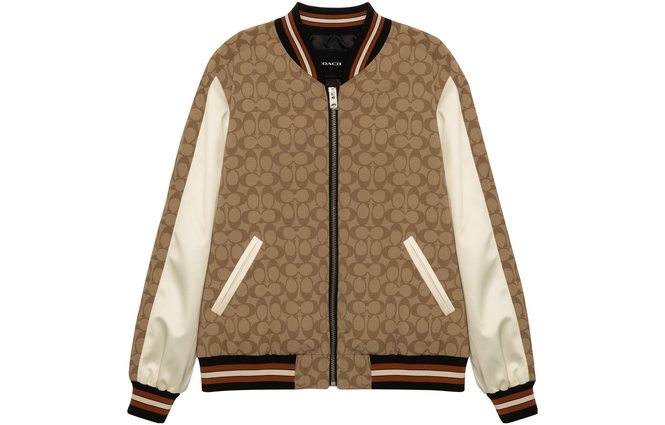 Order (W) COACH 棕色Logo印花拉鍊外套 SS23系列 CB618-E7V